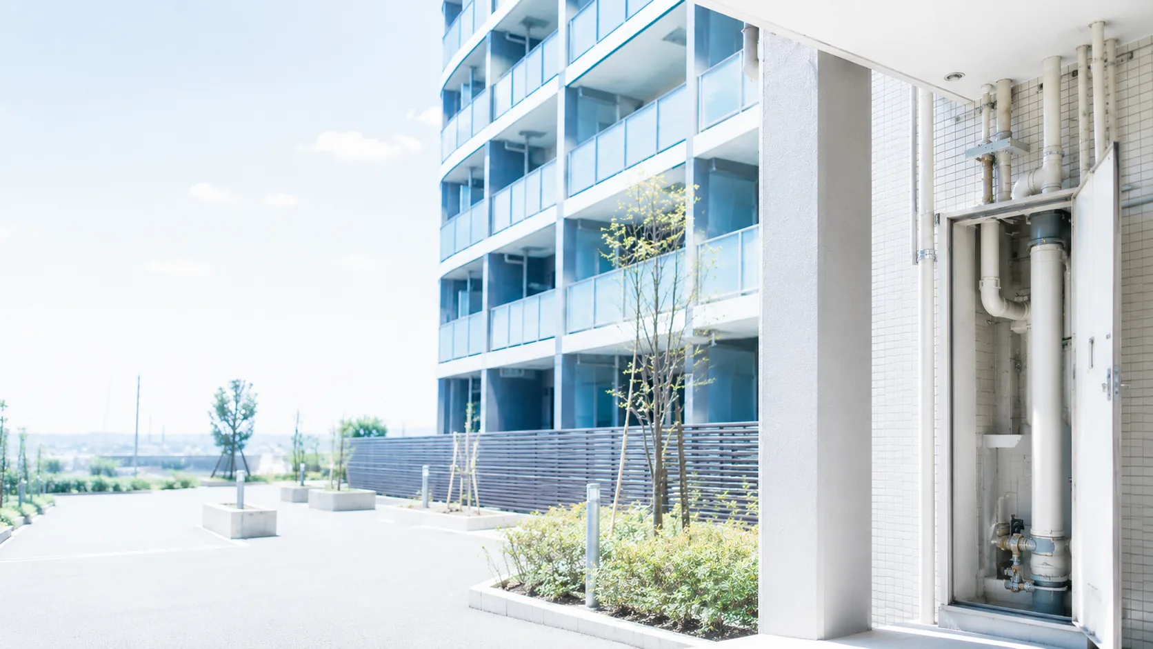 マンション共用部の配管設備のイメージ